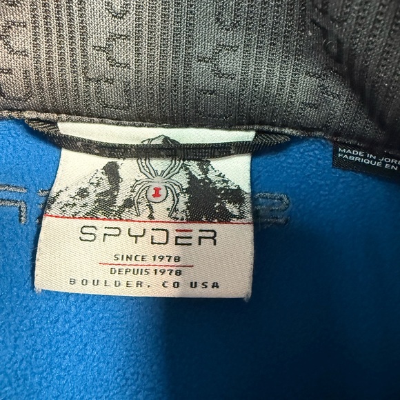 Spyder Blue and Gray zip up Jacket - Picture 3 of 11
